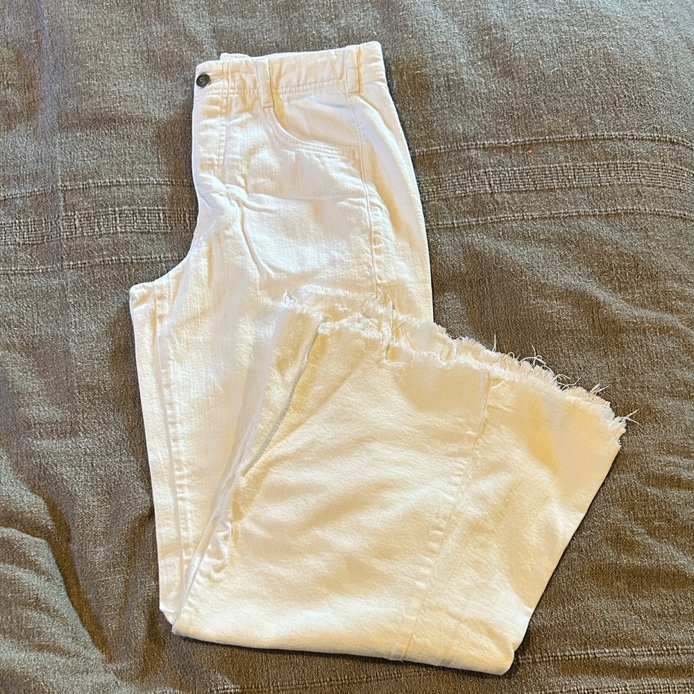 Pilcro Wide leg Jeans | White